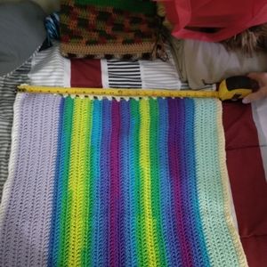 Multi colored baby blanket